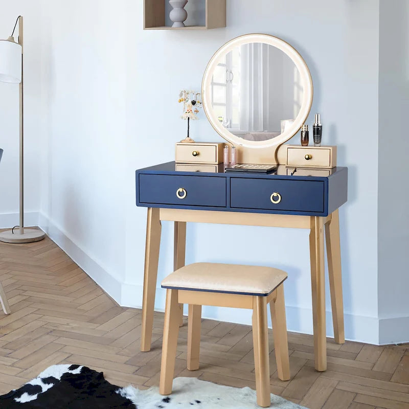 Toeletta Trucco Vanity Touch Screen 3 Modalità di Illuminazione