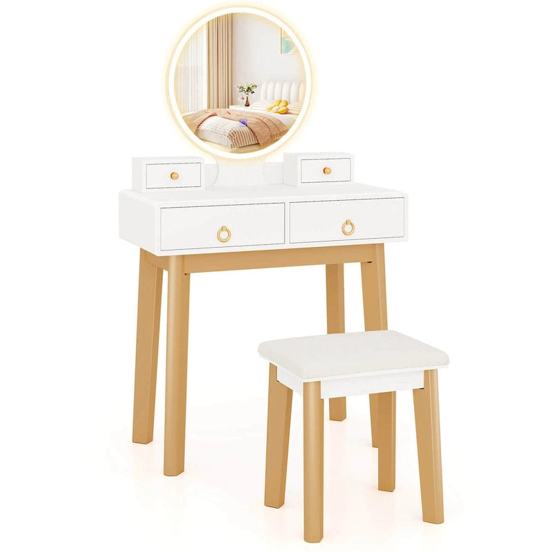 Toeletta Trucco Vanity Touch Screen 3 Modalità di Illuminazione