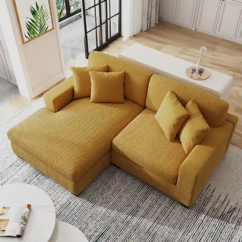 Divano sezionale modulare moderno oversize con cuscini