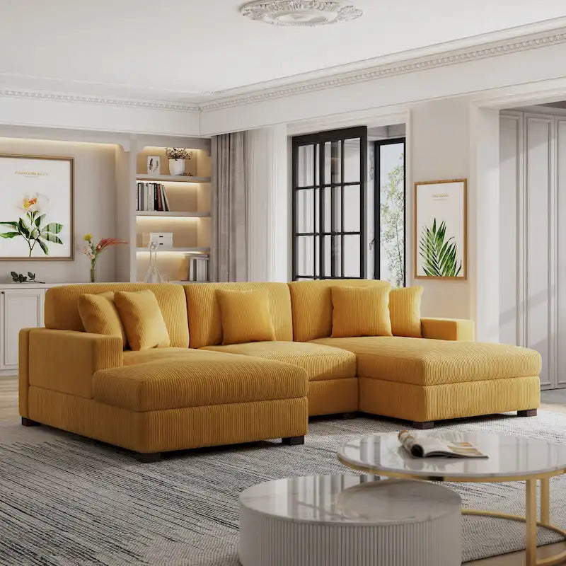 Divano sezionale modulare moderno oversize con cuscini