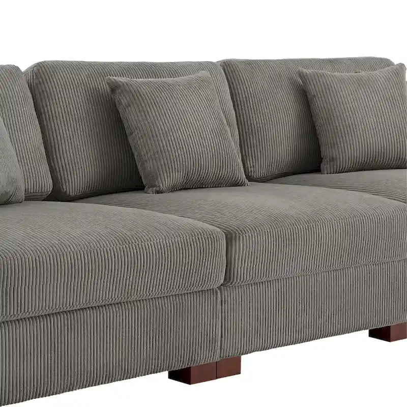 Divano sezionale modulare moderno oversize con cuscini