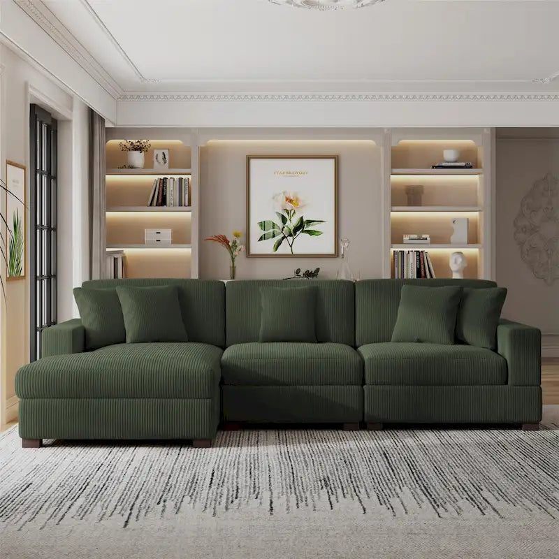 Divano sezionale modulare moderno oversize con cuscini