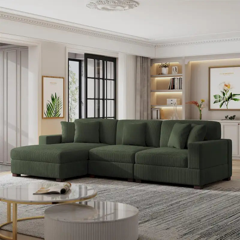 Divano sezionale modulare moderno oversize con cuscini