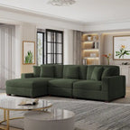 Divano sezionale modulare moderno oversize con cuscini