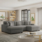 Divano sezionale modulare moderno oversize con cuscini