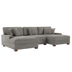 Divano sezionale modulare moderno oversize con cuscini
