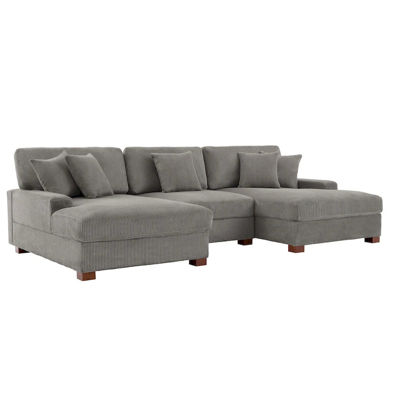 Divano sezionale modulare moderno oversize con cuscini