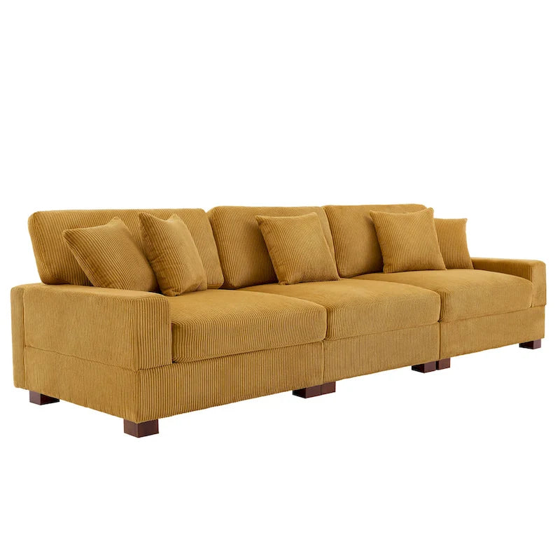 Divano sezionale modulare moderno oversize con cuscini