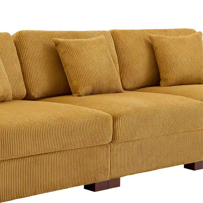 Divano sezionale modulare moderno oversize con cuscini
