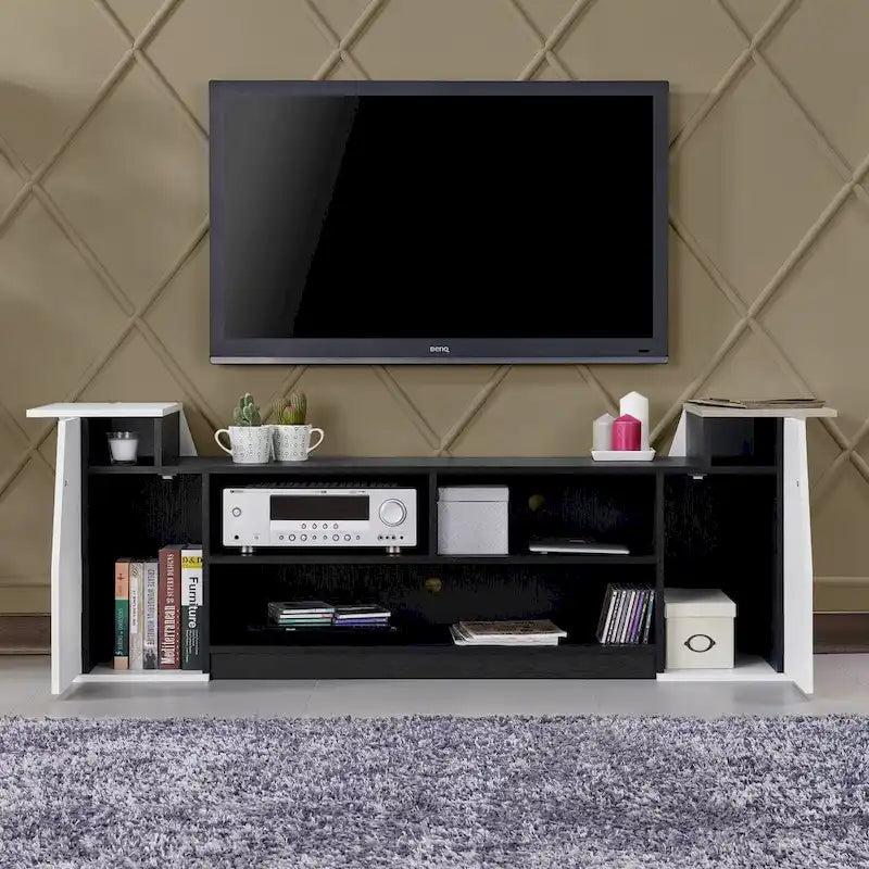 Consolle TV Tai Contemporary con 3 ripiani aperti da 71 pollici