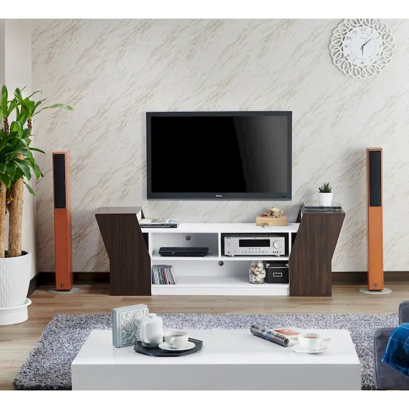 Consolle TV Tai Contemporary con 3 ripiani aperti da 71 pollici