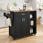 Carrello da cucina con isola, mobiletto su ruote
