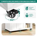 Carrello da cucina con isola, mobiletto su ruote