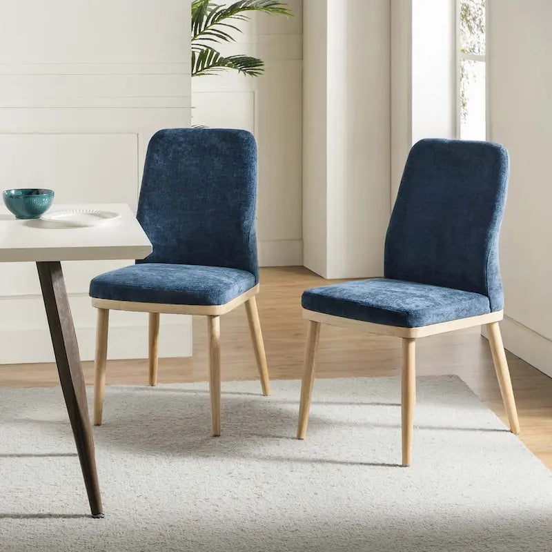 Sedia da Pranzo Imbottita Emilia in Stile Moderno di Metà Secolo