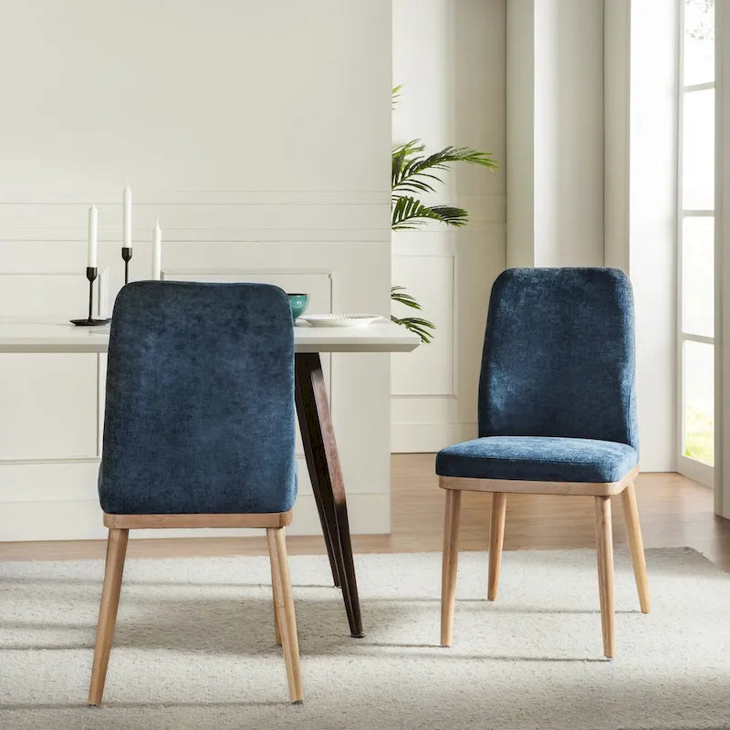 Sedia da Pranzo Imbottita Emilia in Stile Moderno di Metà Secolo
