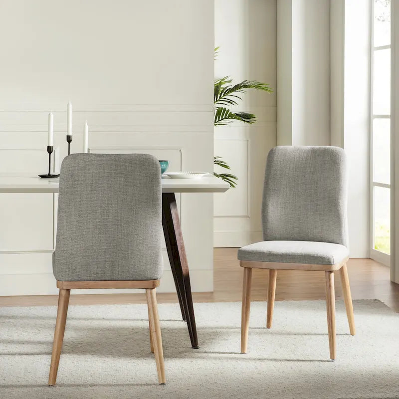 Sedia da Pranzo Imbottita Emilia in Stile Moderno di Metà Secolo