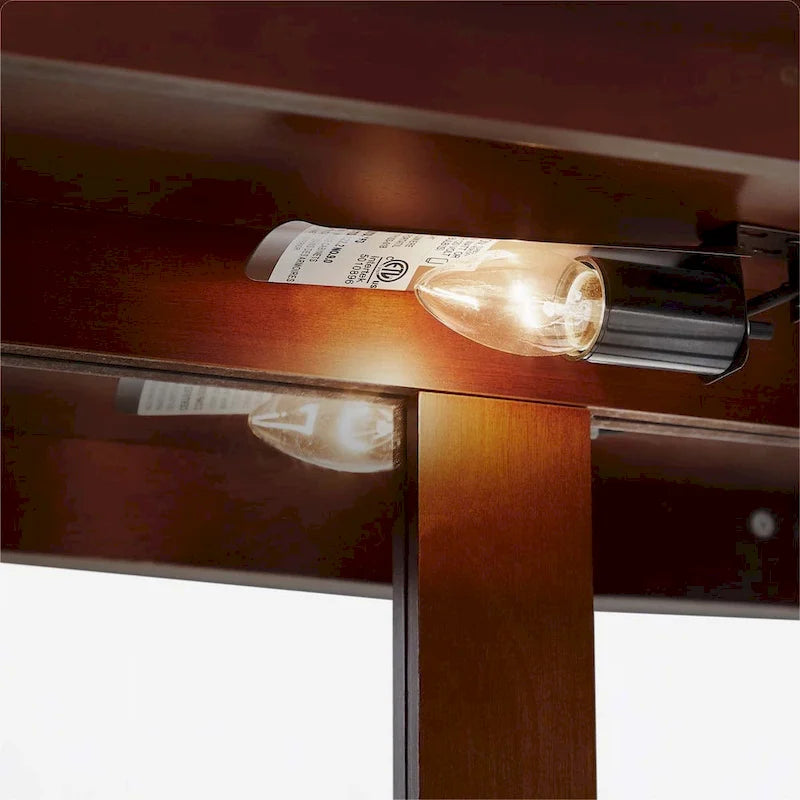 Vetrina illuminata con ripiani regolabili