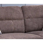 Divano sezionale in tessuto Diego 103.5 con chaise longue a destra, pouf contenitore e 2 cuscini decorativi