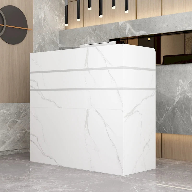 Banco di ricevimento 47.2L con cassetti con serratura