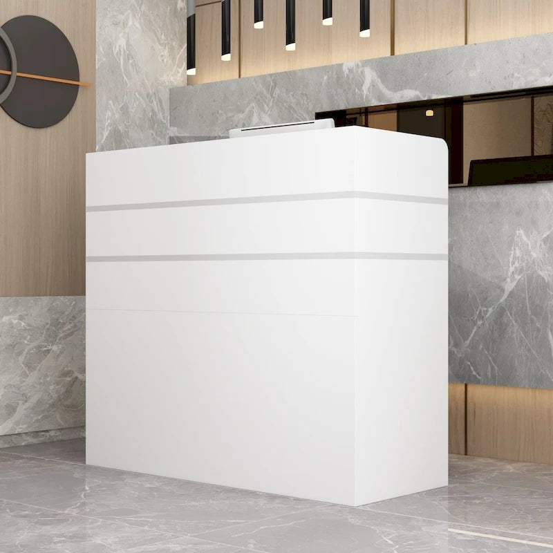 Banco di ricevimento 47.2L con cassetti con serratura