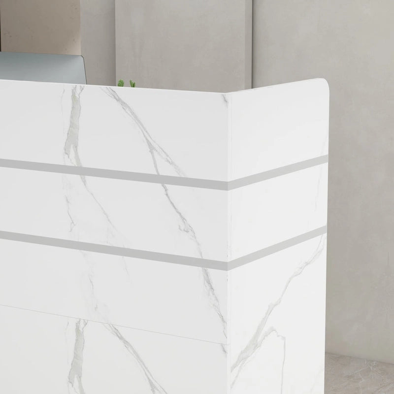 Banco di ricevimento 47.2L con cassetti con serratura