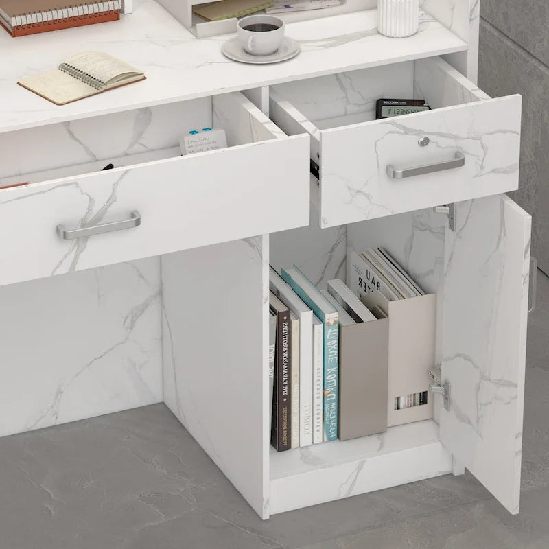 Banco di ricevimento 47.2L con cassetti con serratura