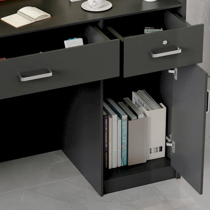 Banco di ricevimento 47.2L con cassetti con serratura