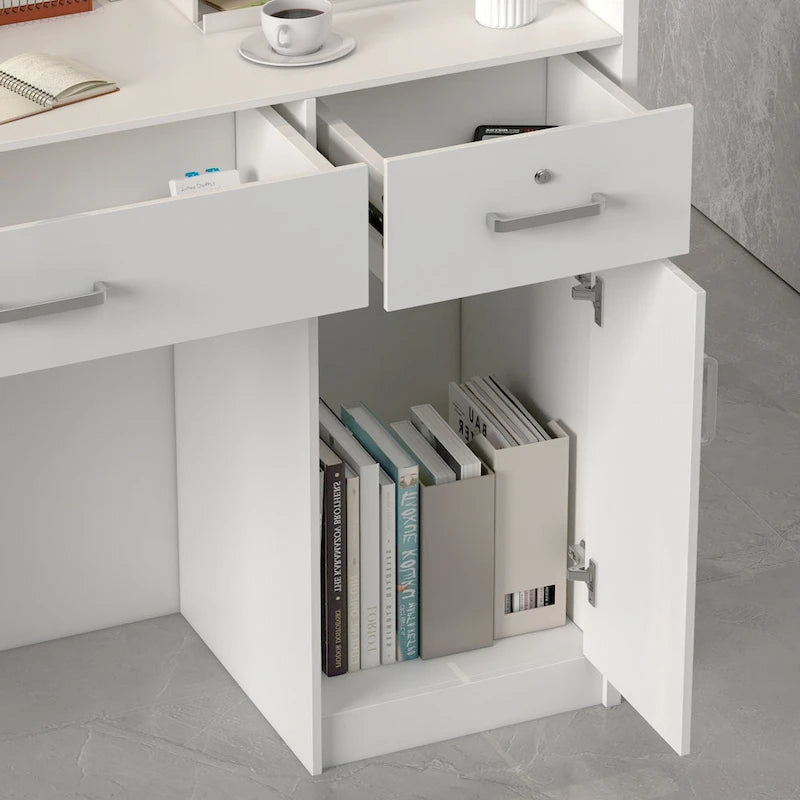 Banco di ricevimento 47.2L con cassetti con serratura