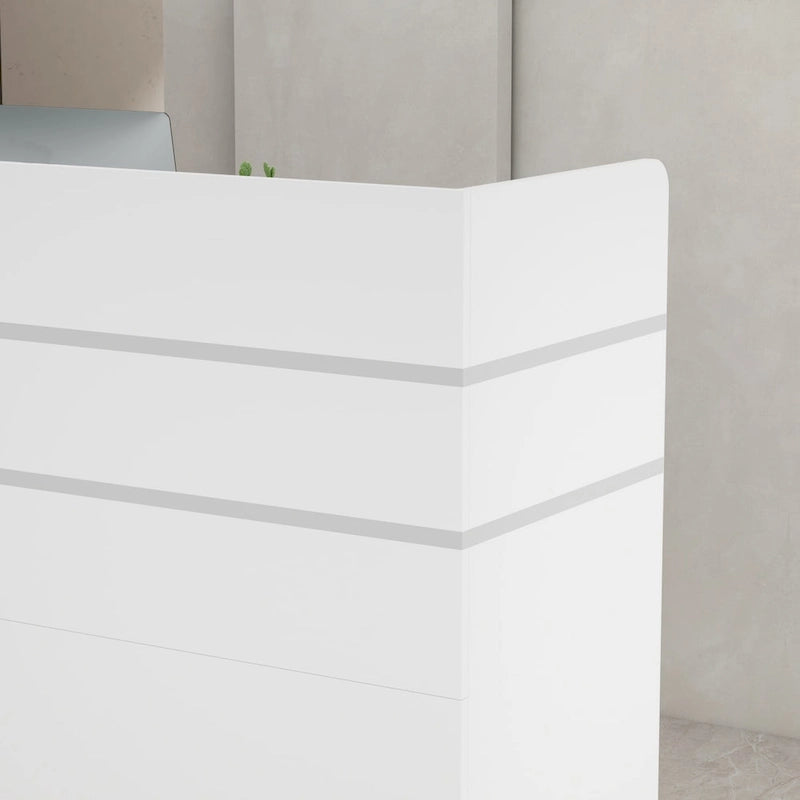 Banco di ricevimento 47.2L con cassetti con serratura