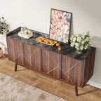 Credenza da 55 pollici, mobile da cucina, credenza da bar con contenitore e ante per sala da pranzo, soggiorno, ingresso
