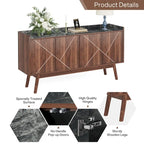 Credenza da 55 pollici, mobile da cucina, credenza da bar con contenitore e ante per sala da pranzo, soggiorno, ingresso