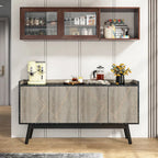 Credenza da 55 pollici, mobile da cucina, credenza da bar con contenitore e ante per sala da pranzo, soggiorno, ingresso