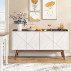 Credenza da 55 pollici, mobile da cucina, credenza da bar con contenitore e ante per sala da pranzo, soggiorno, ingresso