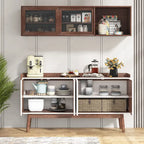 Credenza da 55 pollici, mobile da cucina, credenza da bar con contenitore e ante per sala da pranzo, soggiorno, ingresso