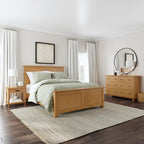 Oak Park Brown Wood 3-Piece Queen Bed, Nightstand and Dresser Set by Homestyles