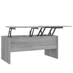 Tavolino da salotto con piano sollevabile, tavolino laterale d'appoggio, in legno ingegnerizzato - 40.2 x 19.9 x 18.3