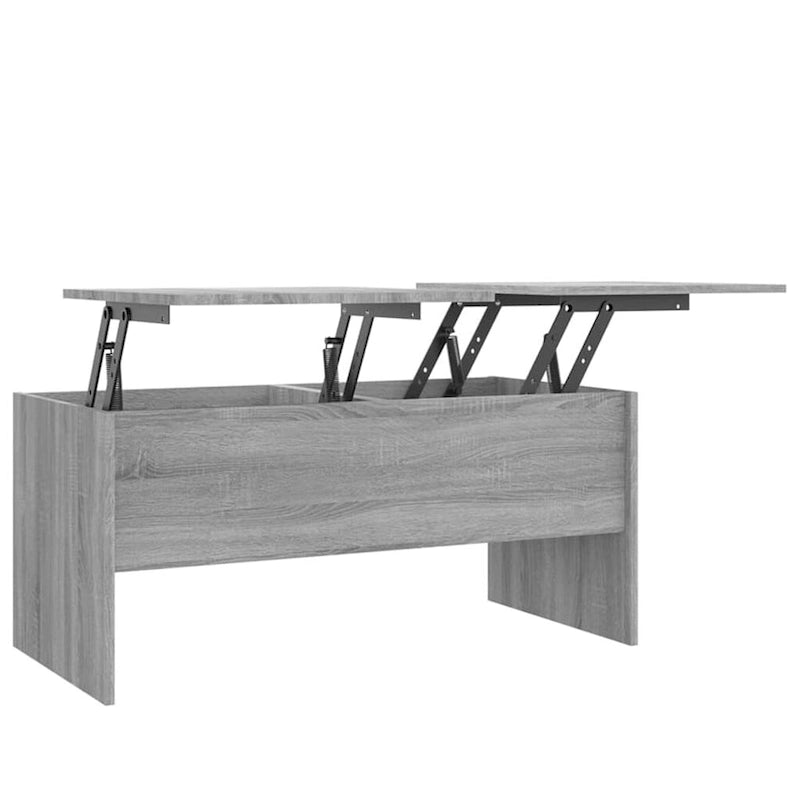 Tavolino da salotto con piano sollevabile, tavolino laterale d'appoggio, in legno ingegnerizzato - 40.2 x 19.9 x 18.3