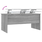 Tavolino da salotto con piano sollevabile, tavolino laterale d'appoggio, in legno ingegnerizzato - 40.2 x 19.9 x 18.3