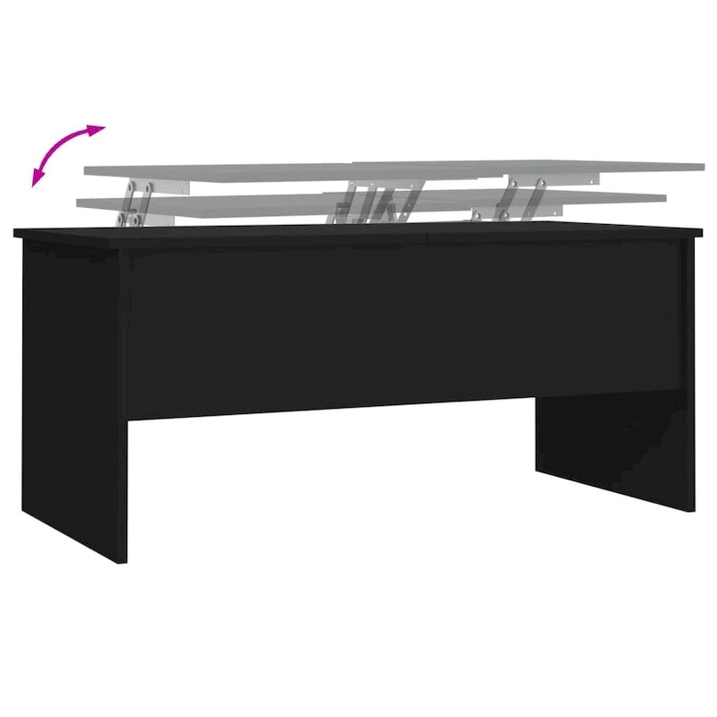 Tavolino da salotto con piano sollevabile, tavolino laterale d'appoggio, in legno ingegnerizzato - 40.2 x 19.9 x 18.3