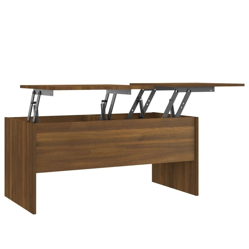 Tavolino da salotto con piano sollevabile, tavolino laterale d'appoggio, in legno ingegnerizzato - 40.2 x 19.9 x 18.3