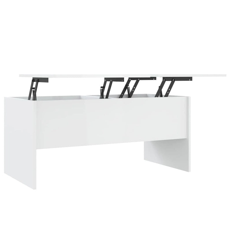 Tavolino da salotto con piano sollevabile, tavolino laterale d'appoggio, in legno ingegnerizzato - 40.2 x 19.9 x 18.3