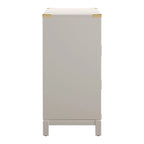 Cassettiera Kedric con 6 cassetti e dettagli dorati