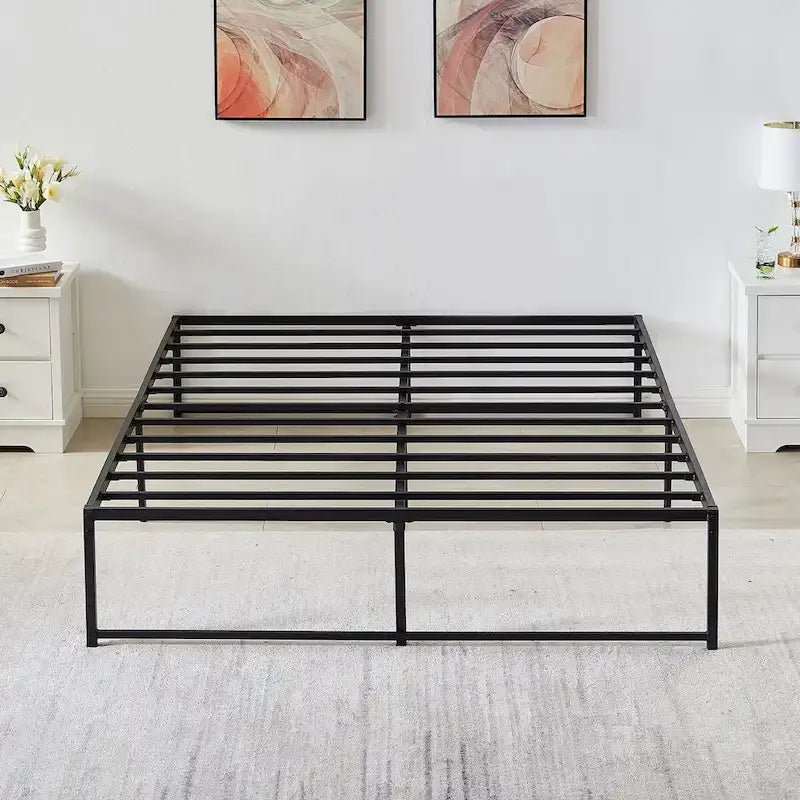 Struttura letto a piattaforma in metallo da 14 pollici Full Size, senza necessità di rete a molle