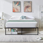 Struttura letto a piattaforma in metallo da 14 pollici Full Size, senza necessità di rete a molle