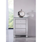 Comò Contempo Clear Mirror a 3 cassetti