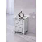 Comò Contempo Clear Mirror a 3 cassetti
