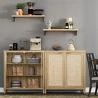 Madia in Rattan con 2 Ante - N/D