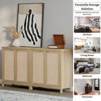 Madia in Rattan con 2 Ante - N/D