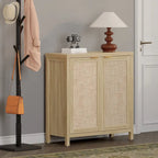 Madia in Rattan con 2 Ante - N/D