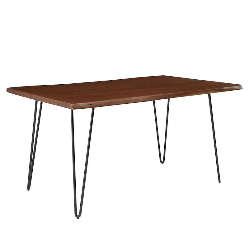 Ardor 60 Tavolo da pranzo rettangolare in legno di acacia con bordo vivo